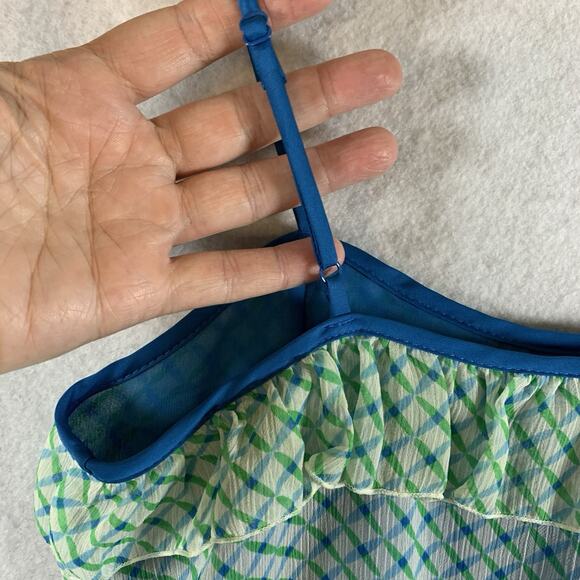 Old Navy Womens Chiffon Ruffle Cami Top Sz XS Flounce Feminine Preppy Peplum Y2K - Picture 8 of 15